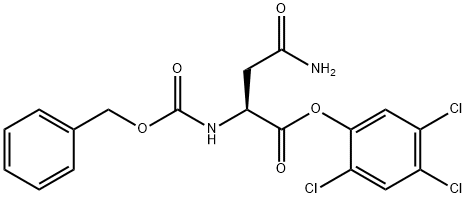 N2-[(Benzyloxy)carbonyl]-L-asparagine 2,4,5-trichlorophenyl ester 结构式