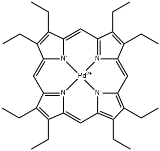 八乙基卟啉钯(II) 结构式