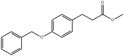 3-(4-(苄氧基)苯基)丙酸甲酯 结构式