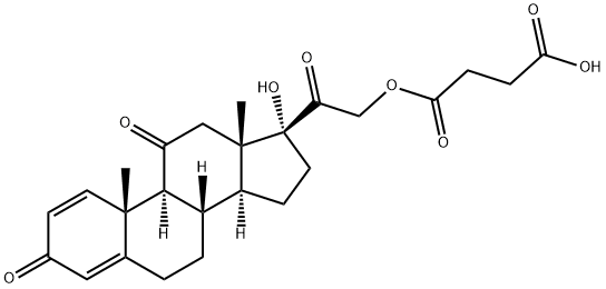 PREGNA-1,4-DIENE-3,11,20-TRIONE,21-(3-CARBOXY-1-OXOPROPOXY)-17-HYDROXY- (9CI)?,95%+ 结构式