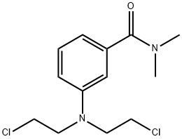 m-[Bis(2-chloroethyl)amino]-N,N-dimethylbenzamide 结构式