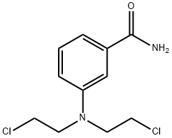 m-[Bis(2-chloroethyl)amino]benzamide 结构式