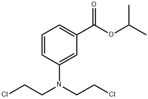 m-[Bis(2-chloroethyl)amino]benzoic acid isopropyl ester 结构式