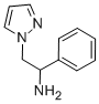 1-苯基-2-(1H-吡唑-1-基)乙烷-1-胺 结构式