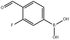 3-氟-4-醛基苯硼酸 结构式