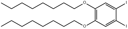 1,2-二碘-4,5-二-N-辛氧基苯 结构式