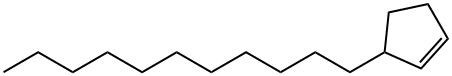 1-(1-cyclopent-2-enyl)undecane 结构式