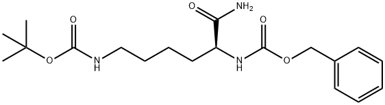 N-Α-苄氧羰基-N-Ε-BOC-L-赖氨酸 结构式