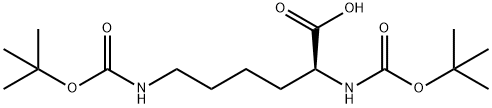 (S)-2,6-二叔丁氧羰基氨基己酸 结构式