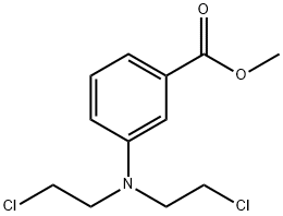 m-[Bis(2-chloroethyl)amino]benzoic acid methyl ester 结构式