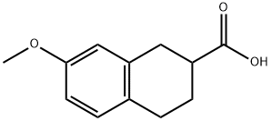 7-甲氧基1,2,3,4-四氢-2-萘甲酸 结构式