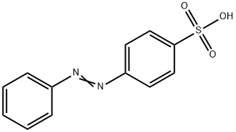 4-(苯基偶氮基)苯磺酸 结构式