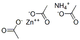 acetic acid, ammonium zinc salt  结构式