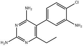5-(3-amino-4-chloro-phenyl)-6-ethyl-pyrimidine-2,4-diamine 结构式