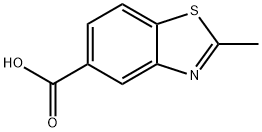 2-甲基苯并噻唑-5-羧酸 结构式