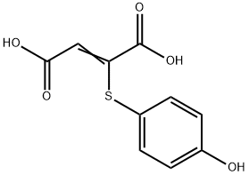 2-[(4-HYDROXYPHENYL)THIO]BUT-2-ENEDIOIC ACID 结构式