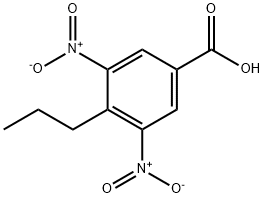 3,5-DINITRO-4-PROPYLBENZOIC ACID 结构式