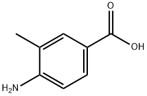 4-氨基-3-甲基苯甲酸 结构式