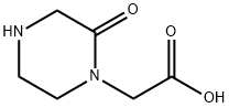 2-氧代-1-哌嗪乙酸 结构式