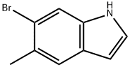 6-溴-5-甲基吲哚 结构式
