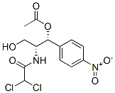 [(1R,2R)-2-[(2,2-dichloroacetyl)amino]-3-hydroxy-1-(4-nitrophenyl)prop yl] acetate 结构式