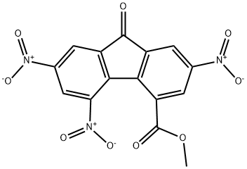 2,5,7-TRINITRO-9-OXO-9H-FLUORENE-4-CARBOXYLIC ACID METHYL ESTER 结构式