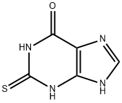 2-巯基-6-羟基嘌呤 结构式