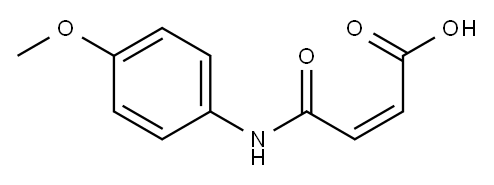 N-(4-甲氧基苯基)马来酸 结构式