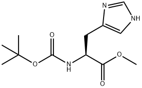 N-BOC-L-组氨酸 甲酯 结构式