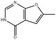 Furo[2,3-d]pyrimidin-4(3H)-one, 6-methyl- (8CI) 结构式