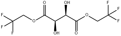 Butanedioic acid, 2,3-dihydroxy- (2R,3R)-, bis(2,2,2-trifluoroethyl) ester 结构式