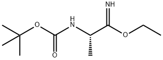 Propanimidic acid, 2-[[(1,1-dimethylethoxy)carbonyl]amino]-, ethyl ester, (2S)- 结构式