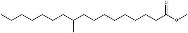 10-甲基十七烷酸甲酯 结构式