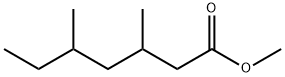 3,5-Dimethylheptanoic acid methyl ester 结构式