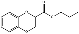 1,4-Benzodioxane-2-carboxylic acid propyl ester 结构式