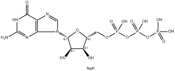 5’-三磷酸鸟苷三钠 结构式