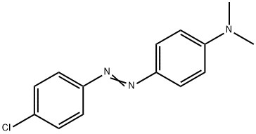 4-[(4-氯苯基)偶氮]-N,N-二甲基-苯胺 结构式