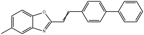 (E)-2-(4-Phenylstyryl)-5-methylbenzoxazole 结构式