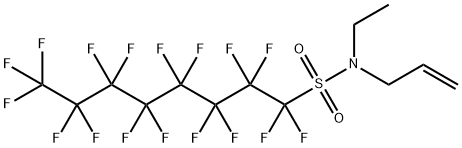 N-allyl-N-ethylheptadecafluorooctanesulphonamide  结构式