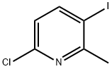 6-氯-3-碘-2-甲基吡啶 结构式