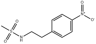 N-(4-硝基苯乙基)甲磺酰胺 结构式