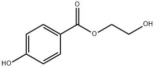 4-羟基苯甲酸-2-羟基乙酯 结构式