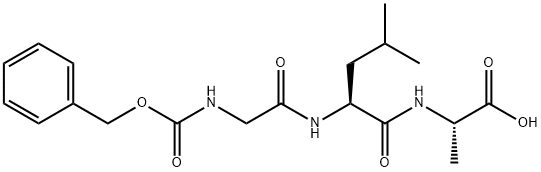 Z-GLY-LEU-ALA-OH 结构式