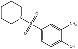 2-氨基-4-(哌啶-1-磺酰基)苯酚 结构式