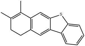 9,10-Dihydro-7,8-dimethylbenzo[b]naphtho[2,3-d]thiophene 结构式