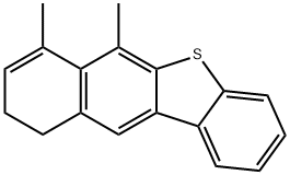 9,10-Dihydro-6,7-dimethylbenzo[b]naphtho[2,3-d]thiophene 结构式