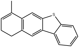 9,10-Dihydro-7-methylbenzo[b]naphtho[2,3-d]thiophene 结构式