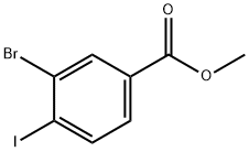 3-溴-4-碘苯甲酸甲基酯 结构式