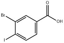 3-溴-4-碘苯甲酸 结构式