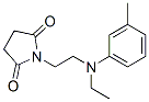 1-[2-[乙基-(3-甲基苯基)氨基]乙基]吡咯烷-2,5-二酮 结构式